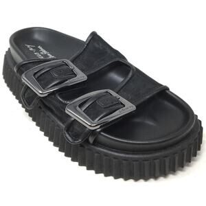 Circus NY by Sam Edelman CRIS Women's Size 7 Black Mesh Slip-on Slide Sandal